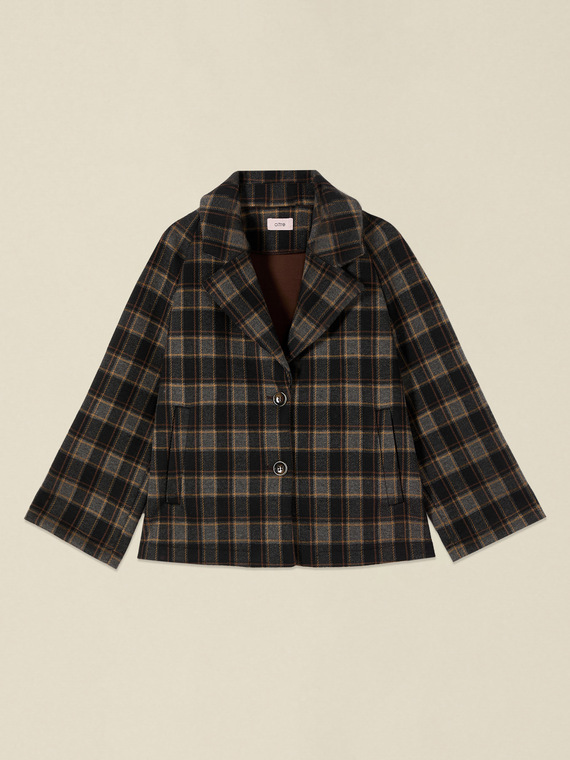 Boxy check jacket