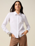 Camicia in popeline con bottone gioiello image number 0