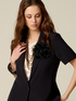 Blazer maniche corte con applicazione floreale image number 2