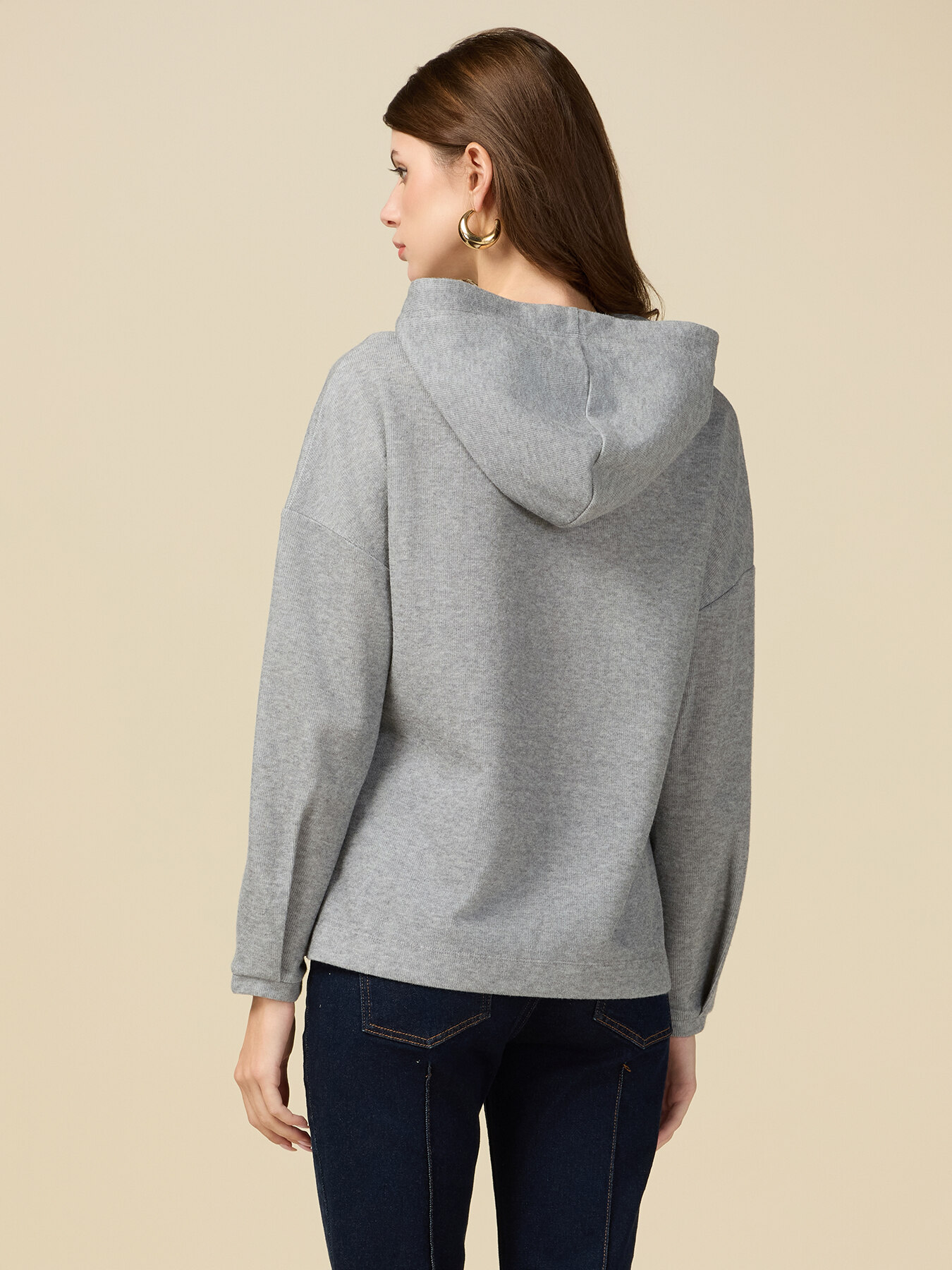 Sudadera con efecto tricot image number 1