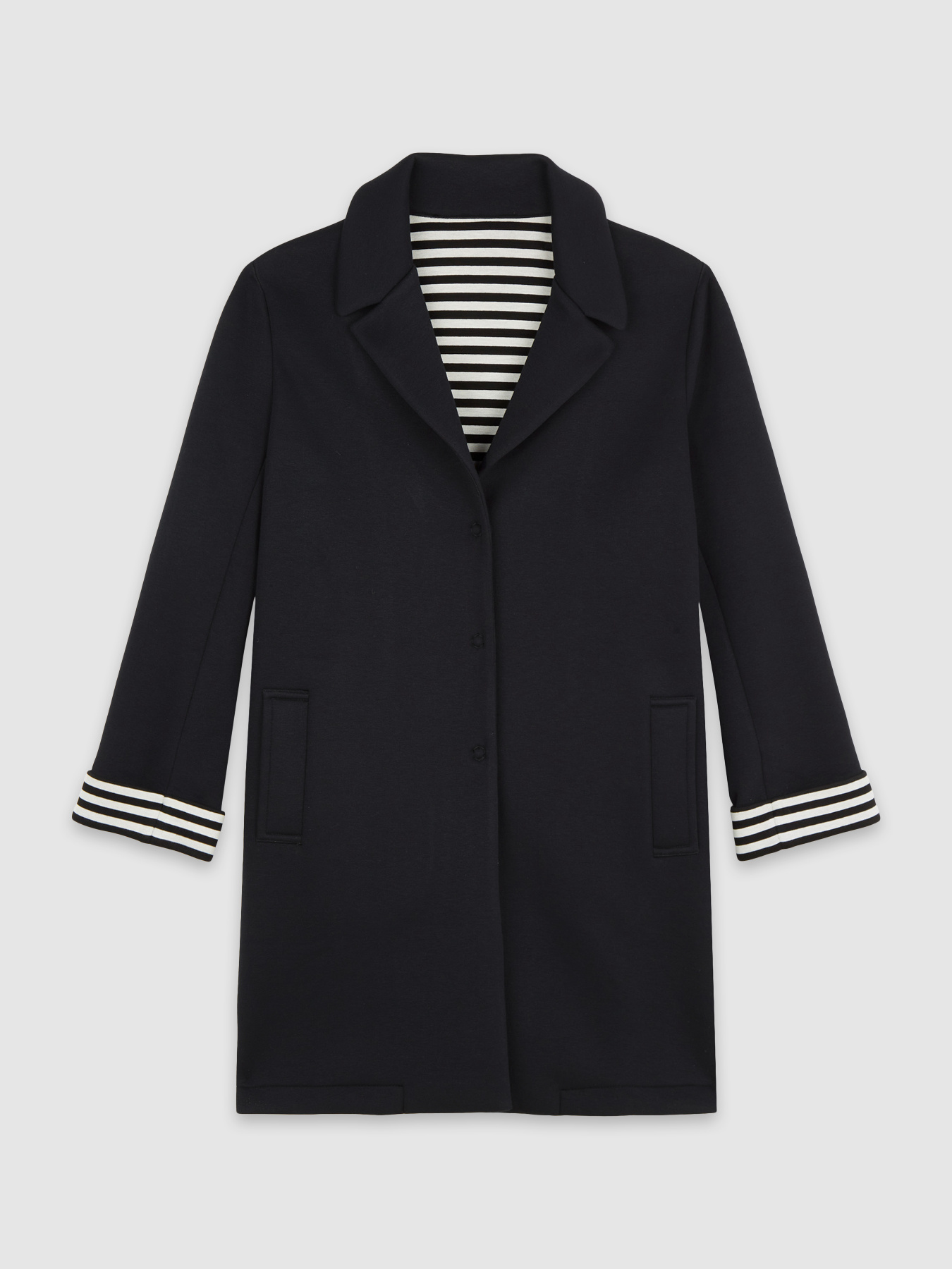 Cappotto in tessuto scuba image number 3