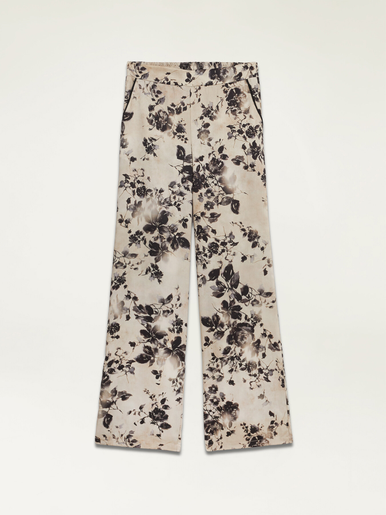 Pantalon large en satin fantaisie image number 4