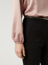 Blusa bimaterica maniche lunghe image number 2