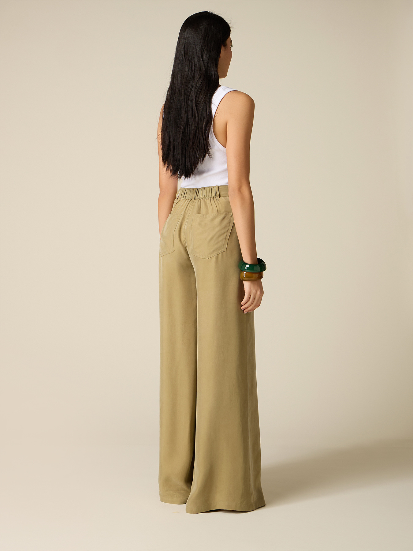 Palazzo-Hose aus Cupro-Mischgewebe image number 1