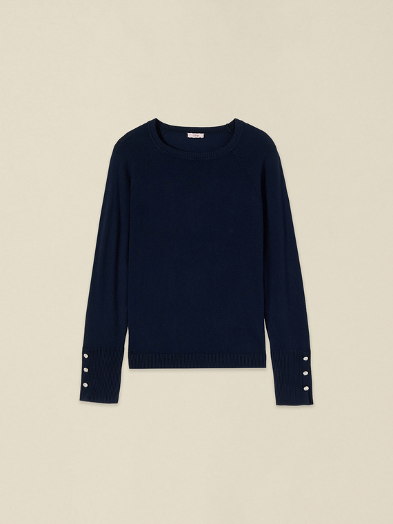 Sweater with button detail