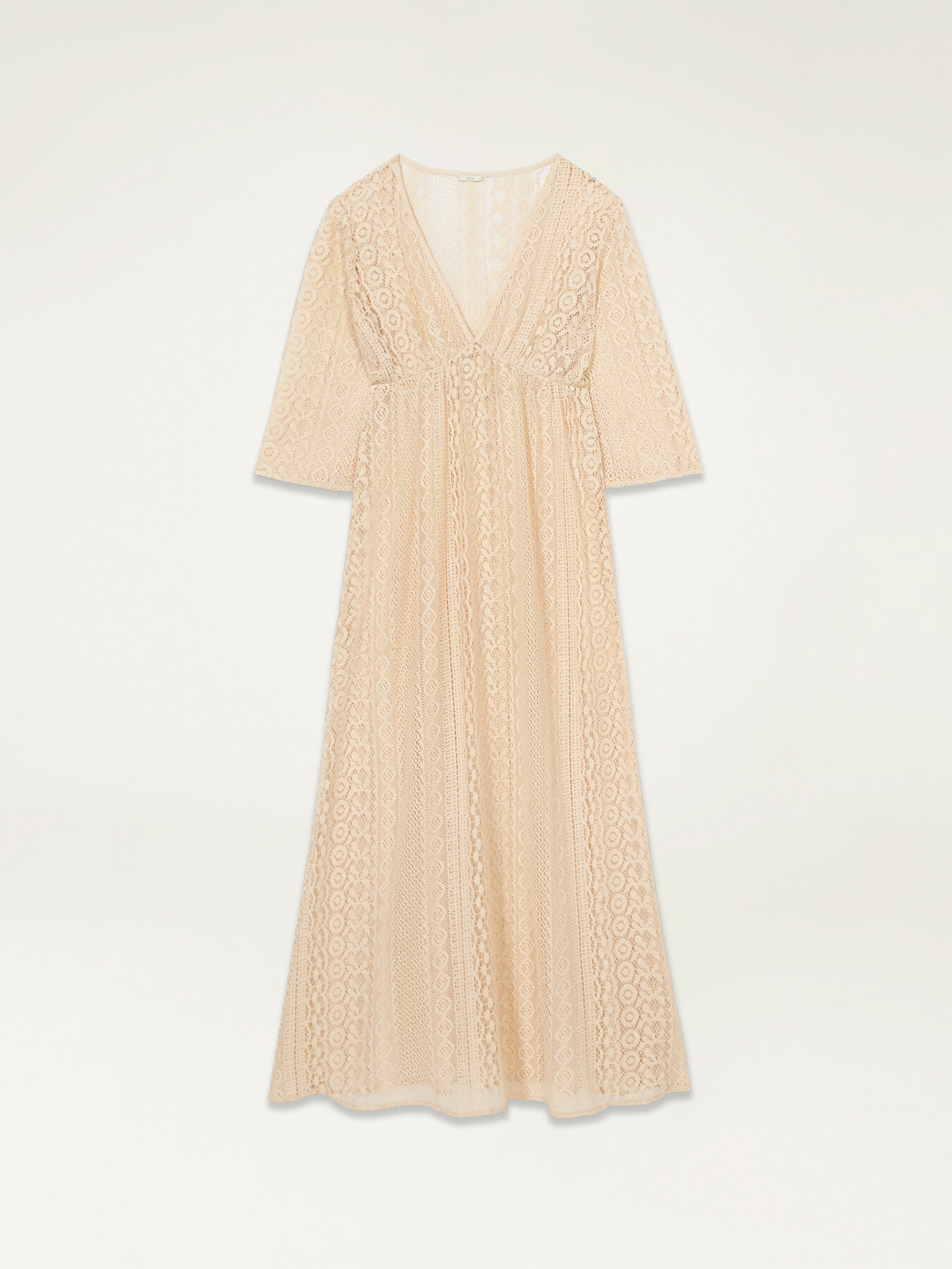 Robe longue en dentelle transparente image number 4