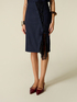 Pencil skirt with lace insert image number 3