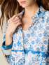 Patterned cotton muslin shirt image number 2