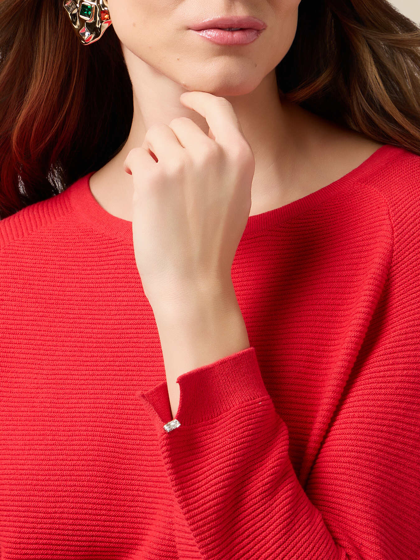 Ribbed cotton knitwear image number 2