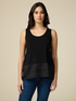 Top avec un insert en satin image number 0