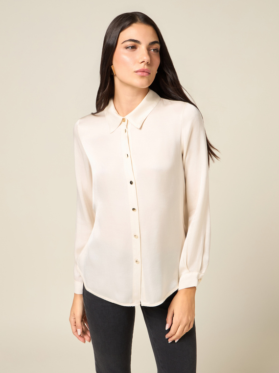 Viscose satin shirt