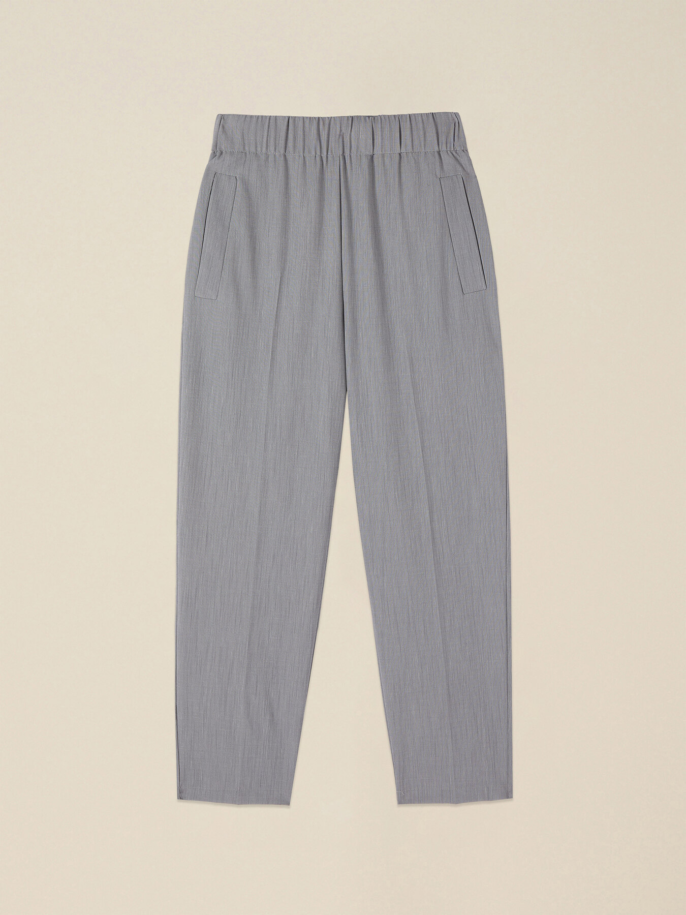 Carrot pants in m&eacute;lange fabric image number 4