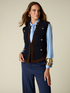 Boucl&eacute; gilet with jewel buttons image number 0
