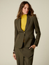 Single-breasted blazer with gold-tone buttons image number 0