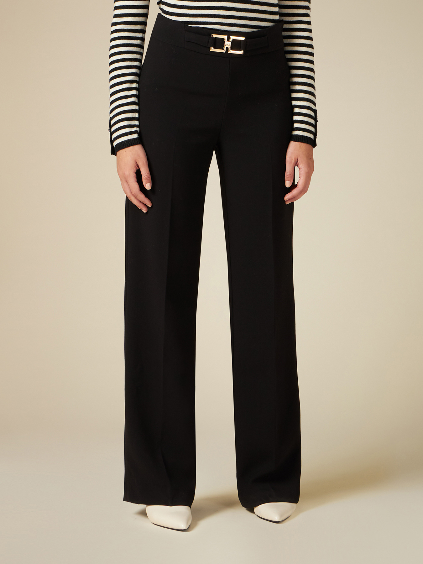 Palazzo-Hose mit Metallschlie&szlig;e image number 3