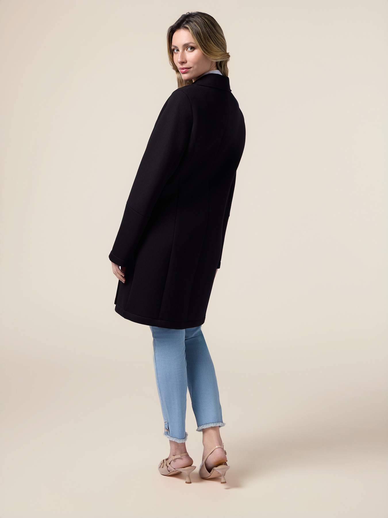 Scuba fabric coat image number 1