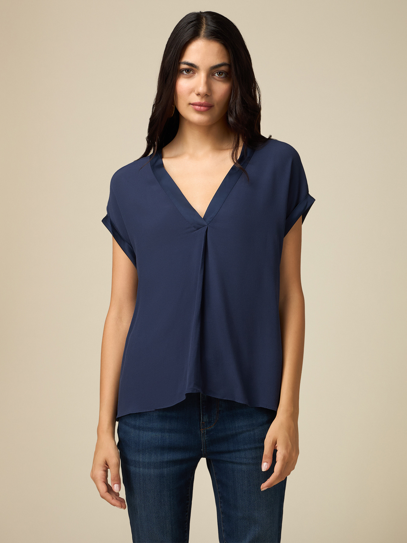 Blusa kimono de viscosa image number 0