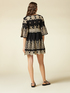 Short two-tone Broderie Anglaise dress image number 1