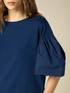 T-shirt with poplin sleeves image number 2