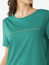 Broderie anglaise T-shirt with embroidery image number 2