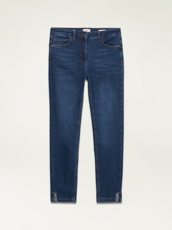 Eco-friendly skinny jeans with jewel details