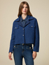Wool blend knit boxy jacket image number 0