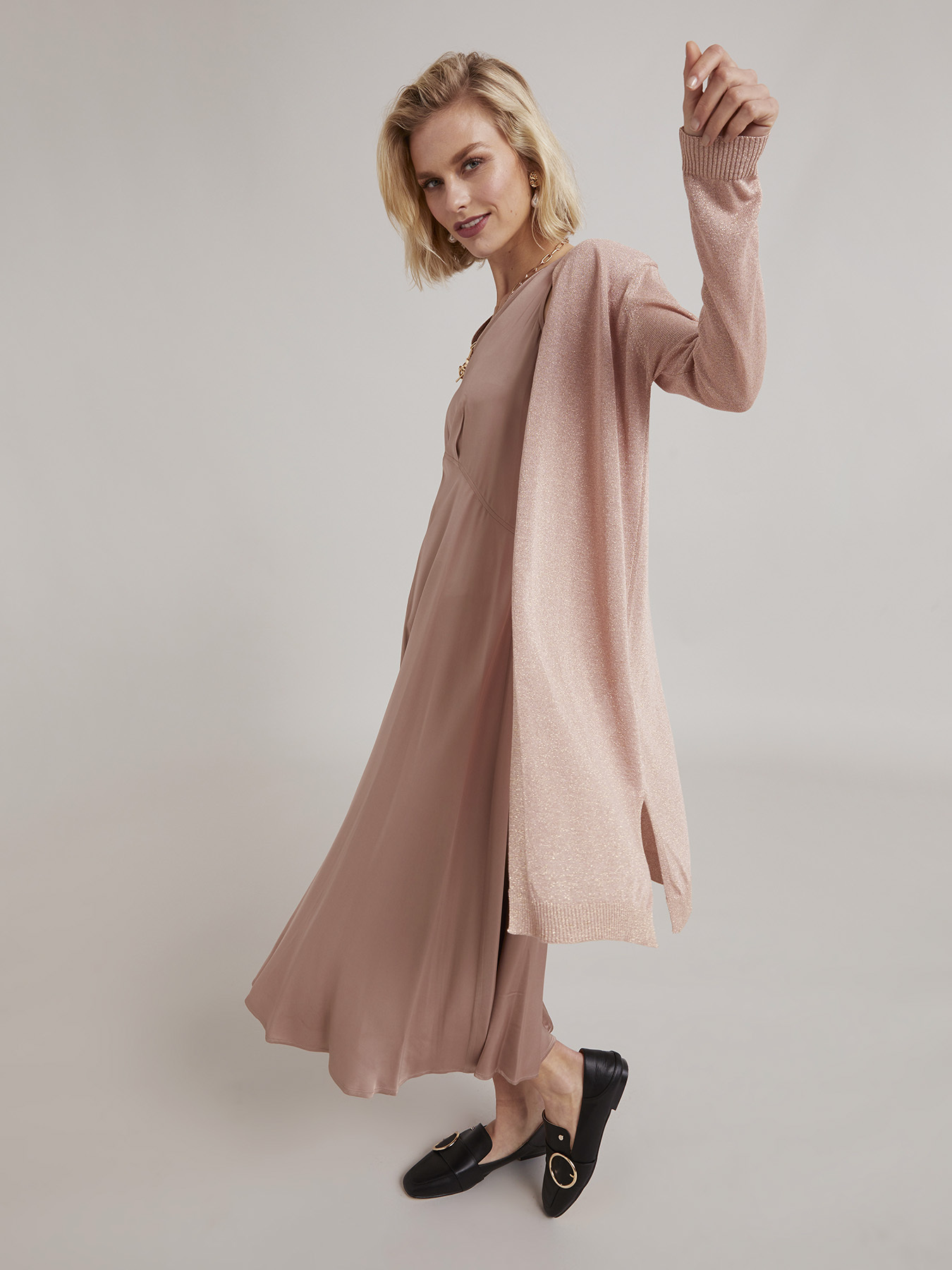 Cardigan lurex lungo image number 2