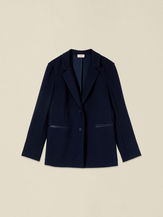 Scuba jersey blazer