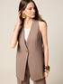 Gilet in tessuto misto viscosa image number 0