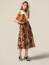 Robe &eacute;vas&eacute;e combin&eacute;e avec une ceinture image number 3