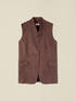 Gilet sartoriale in lyocell image number 3