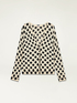 Polka dot print cardigan image number 3