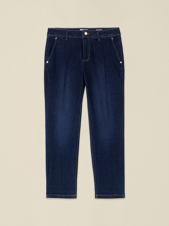 Rinse denim chino jeans