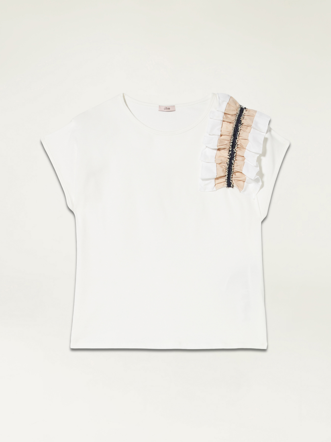 T-shirt with ruching detail image number 3