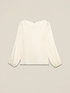 Langarm-Bluse aus Viskose-Satin image number 3