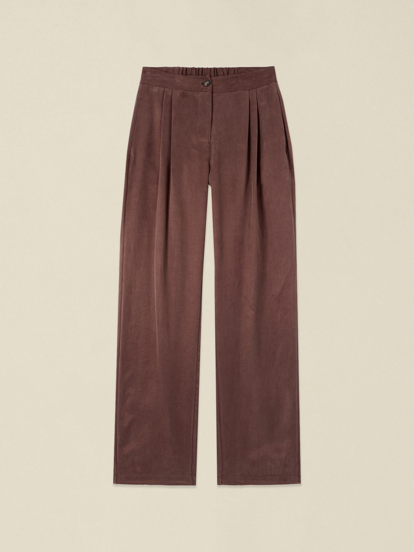Pantalones palazzo de lyocell image number 4