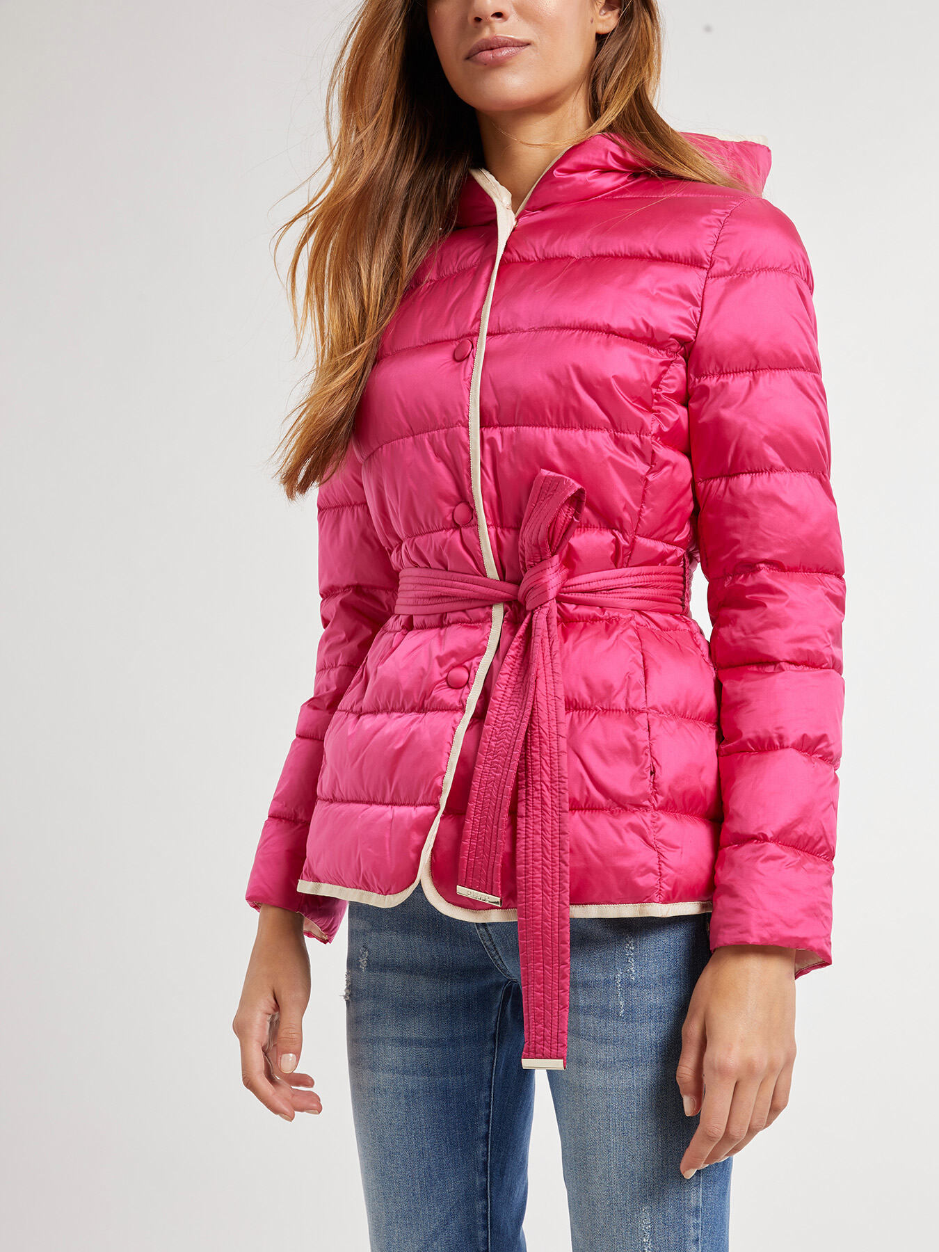 Lightweight down jacket with contrasting lining image number 3