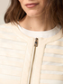Short striped knit jacket image number 2