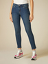Eco friendly skinny jeans with jewel button image number 3