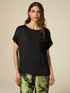 Satin blouse with breast pocket image number 0