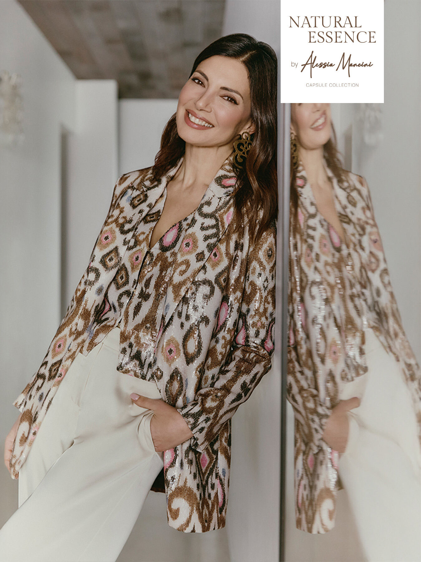 Blazer con ricamo in paillettes image number 0