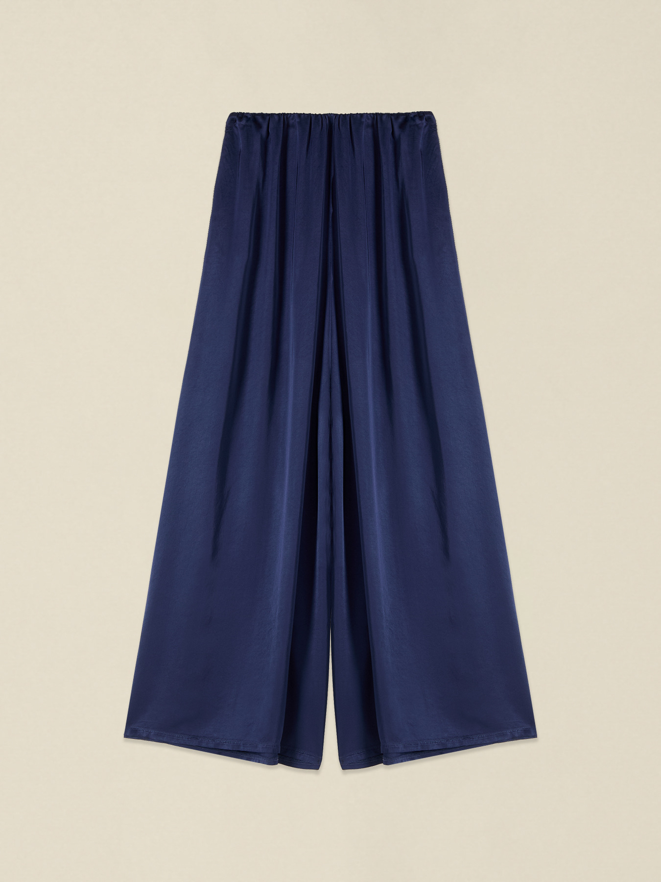 Palazzo pants in viscose satin image number 4