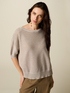 Lurex-Pullover mit Carmenausschnitt image number 0