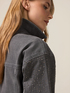 Short denim jacket with applied rhinestones image number 2
