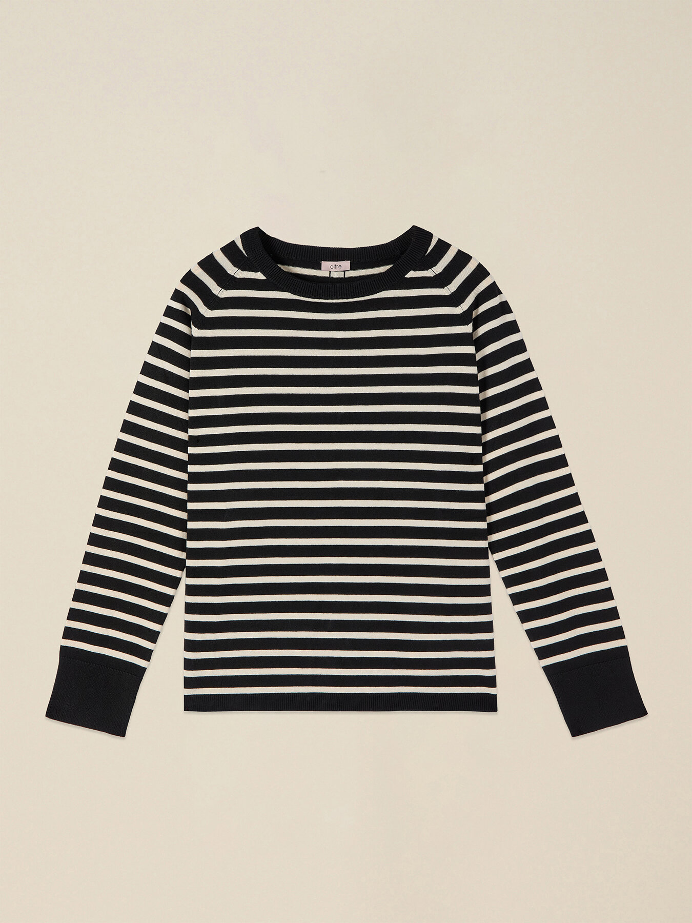 Striped sweater with buttons on the back image number 3