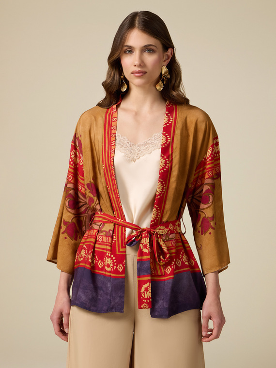 Veste kimono en viscose