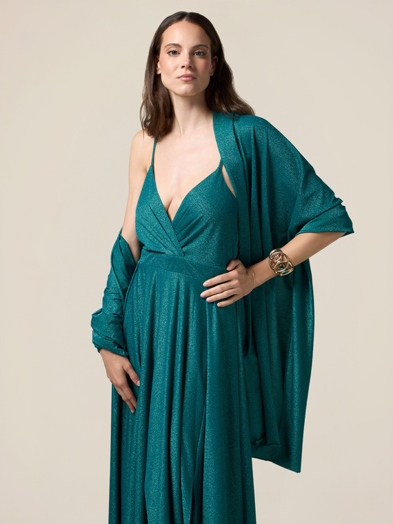 Estola de jersey de lurex