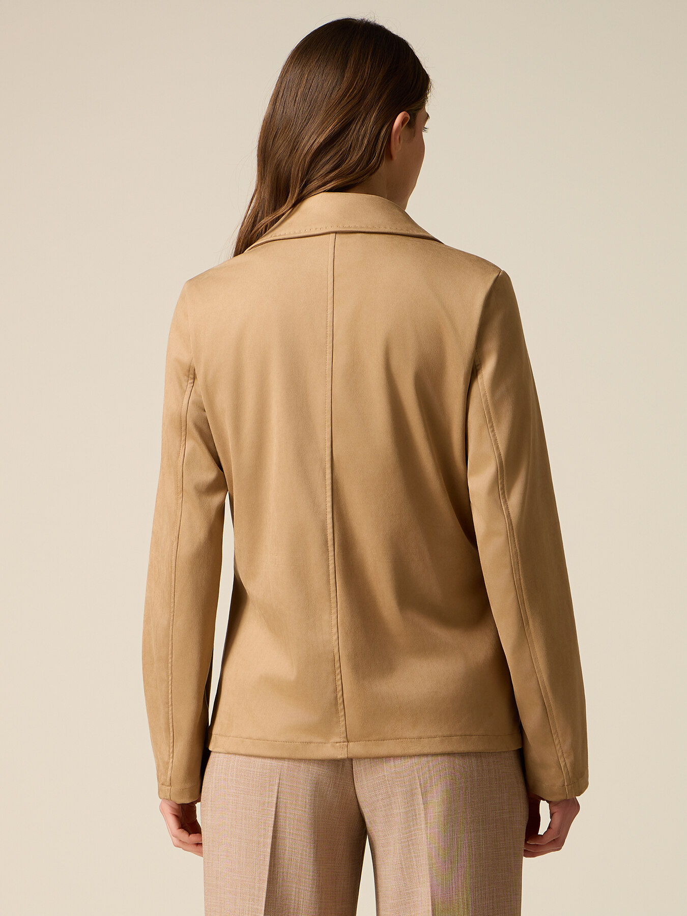 Jacke in Nubukleder-Optik image number 2