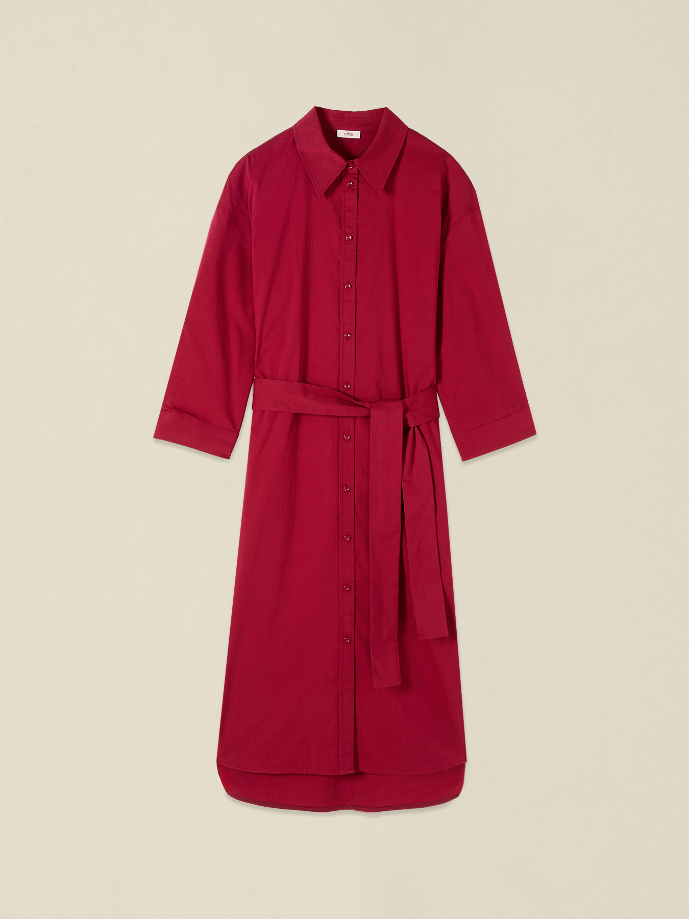 Robe chemise en popeline image number 3