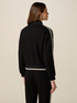 Sweatshirt mit Rei&szlig;verschluss und zweifarbigem Tape image number 1